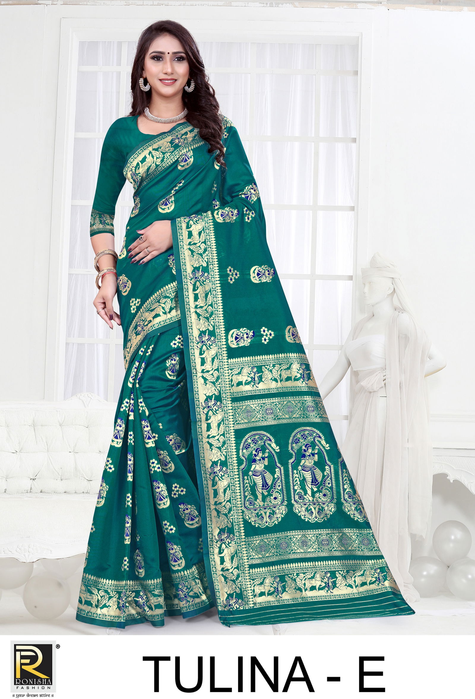 Ronisha Tulina Latest Fancy Designer Ethnic Wear Latest Saree Collection